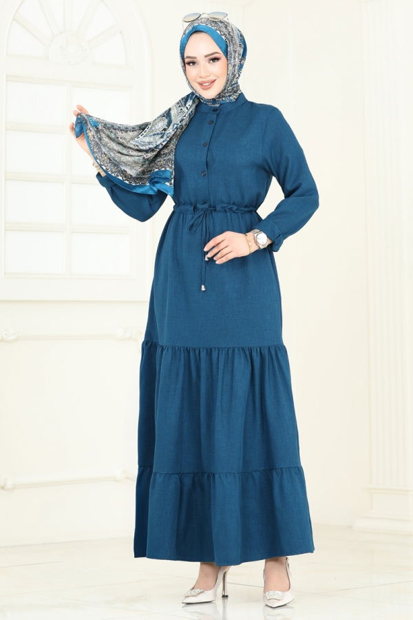 Modaselvim خصم صافٍ20%+20% في سلة التسوق الفستان بترولي 3049KTR750