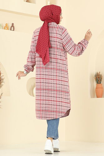moda selvim Tunic 3062KTR750 Pattern 1 Red - Thumbnail