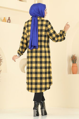 moda selvim Tunic 3062KTR750 Pattern 3 Mustard - Thumbnail