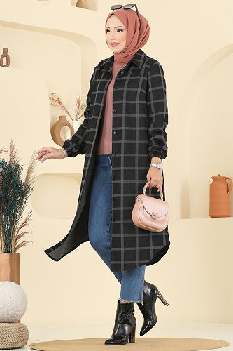 moda selvim بلوز نمط 4 رمادي 3062KTR750 - Thumbnail