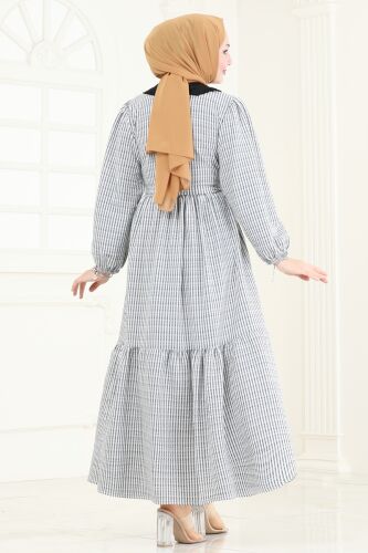 moda selvim الفستان أسود 3068HBS856 - Thumbnail