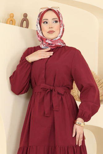 K.T.R. - Dress 3075KTR750 Burgundy