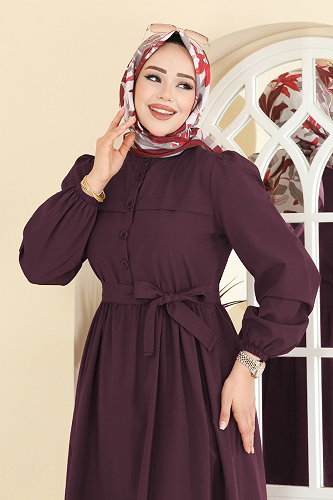 moda selvim الفستان توتي 3076KTR750 - Thumbnail