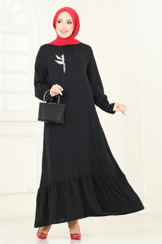 H.B.S. - Dress 3077HBS856 Black