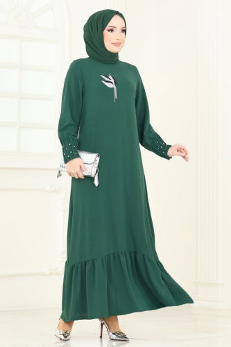 H.B.S. - Dress 3077HBS856 Emerald