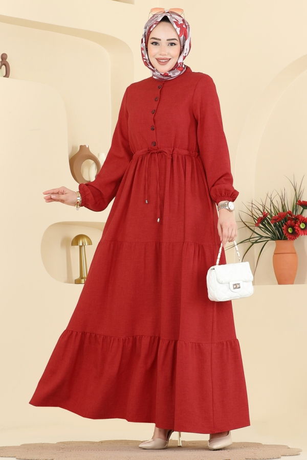 Modaselvim Dress Dress 3083KTR750 Red