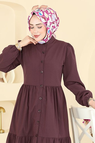 moda selvim الفستان توتي 3084KTR750 - Thumbnail