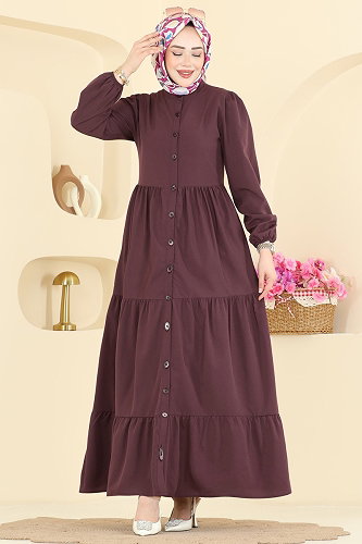moda selvim الفستان توتي 3084KTR750 - Thumbnail