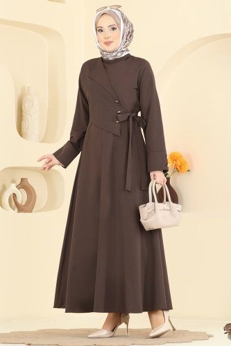K.T.R. - الفستان بني 3085KTR750