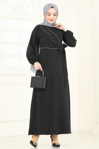 H.B.S. - Dress 310HBS856 Black