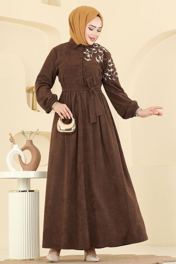 Modaselvim Dress Dress 312ASN888 Brown