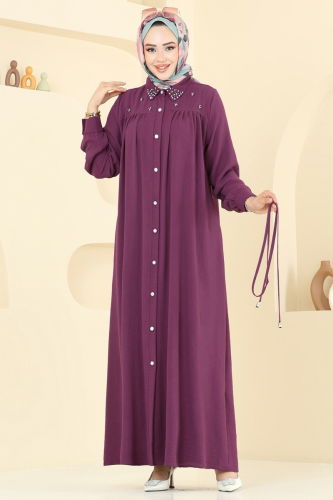 H.B.S. - Dress 3141HBS856 Damson