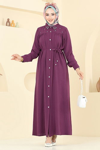 moda selvim الفستان توتي 3141HBS856 - Thumbnail