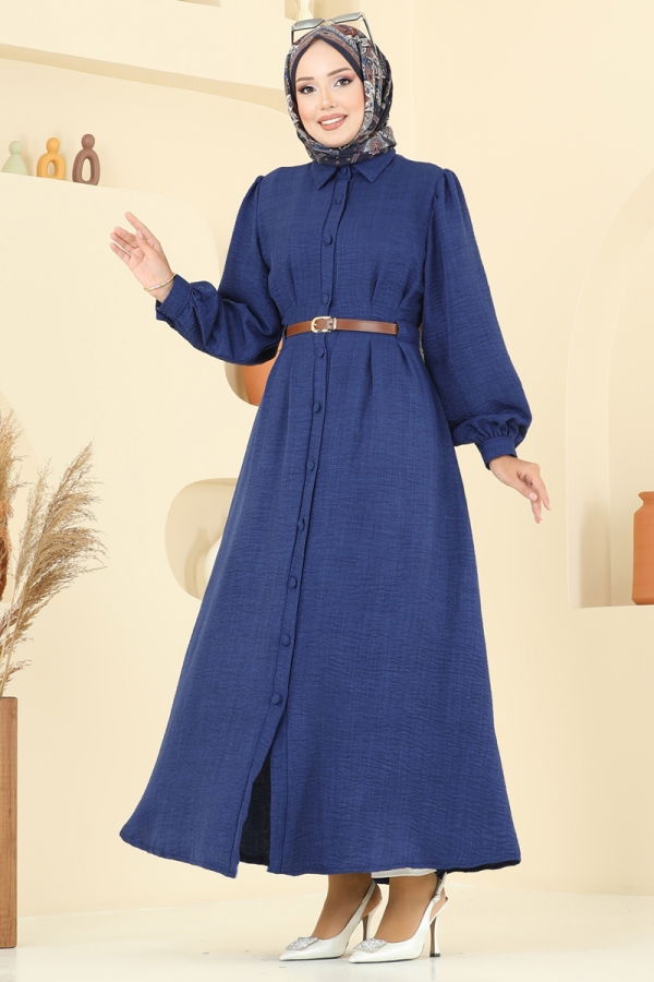 Modaselvim NET 20%+20% DISCOUNT IN THE CARD Dress 3159HBS856 Navy Blue