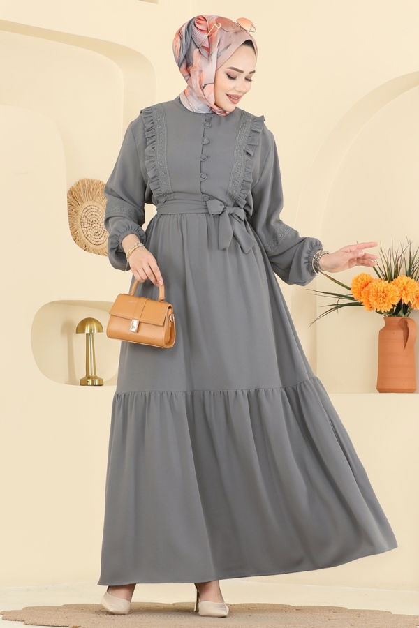 Modaselvim Dress Dress 318ASN888 Gray