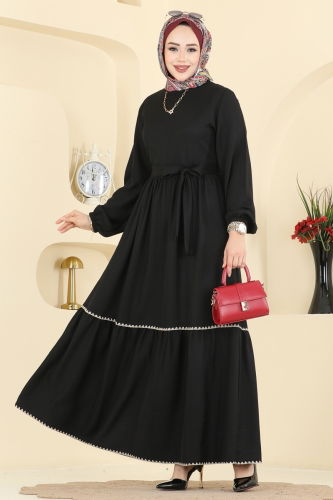 H.B.S. - Dress 3253HBS856 Black