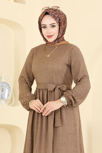 moda selvim Dress 3253HBS856 Dark Vision - Thumbnail