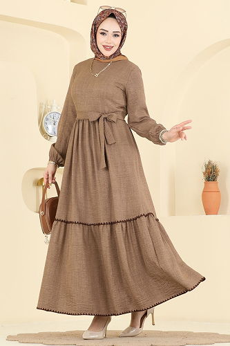 moda selvim Dress 3253HBS856 Dark Vision - Thumbnail