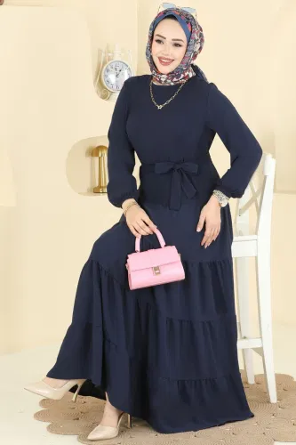 H.B.S. - Dress 3262HBS856 Navy Blue