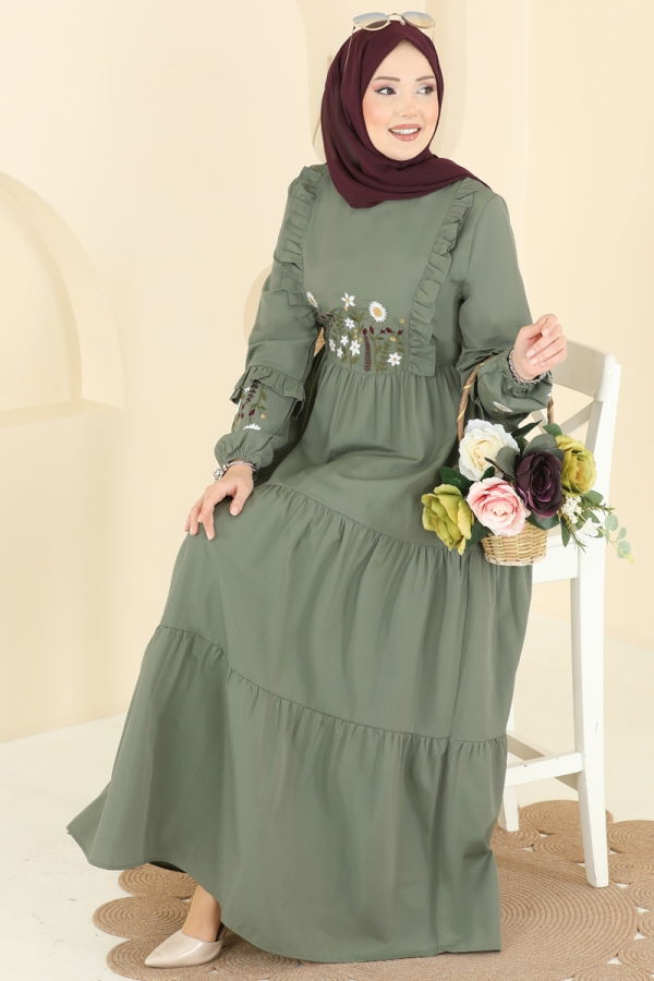Modaselvim الفساتين الفستان أخضر عشبي 327ASN888