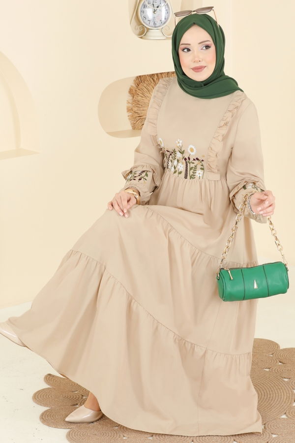 Modaselvim Dress Dress 327ASN888 Stone
