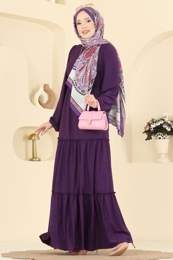 Modaselvim Dress Dress 3300BLU797 Purple