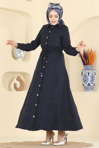 B.L.U. - Dress 3307BLU797 Navy Blue