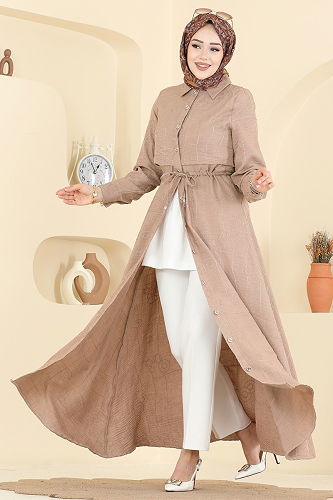 moda selvim Dress 3307BLU797 Vision - Thumbnail