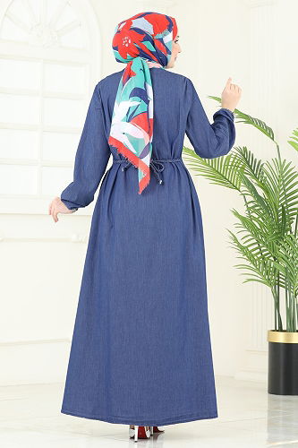 moda selvim الفستان جينز 330MSA980 - Thumbnail