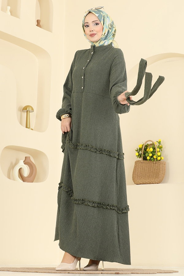 B.L.U. - Dress 3322BLU797 Khaki