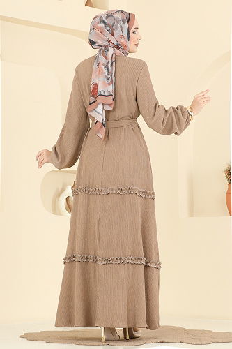 moda selvim Dress 3322BLU797 Vision - Thumbnail