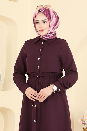 moda selvim الفستان توتي 3327BLU797 - Thumbnail