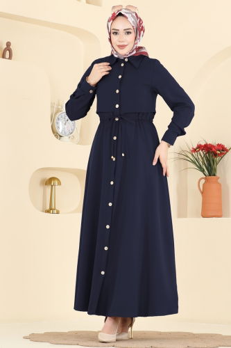B.L.U. - Dress 3327BLU797 Navy Blue