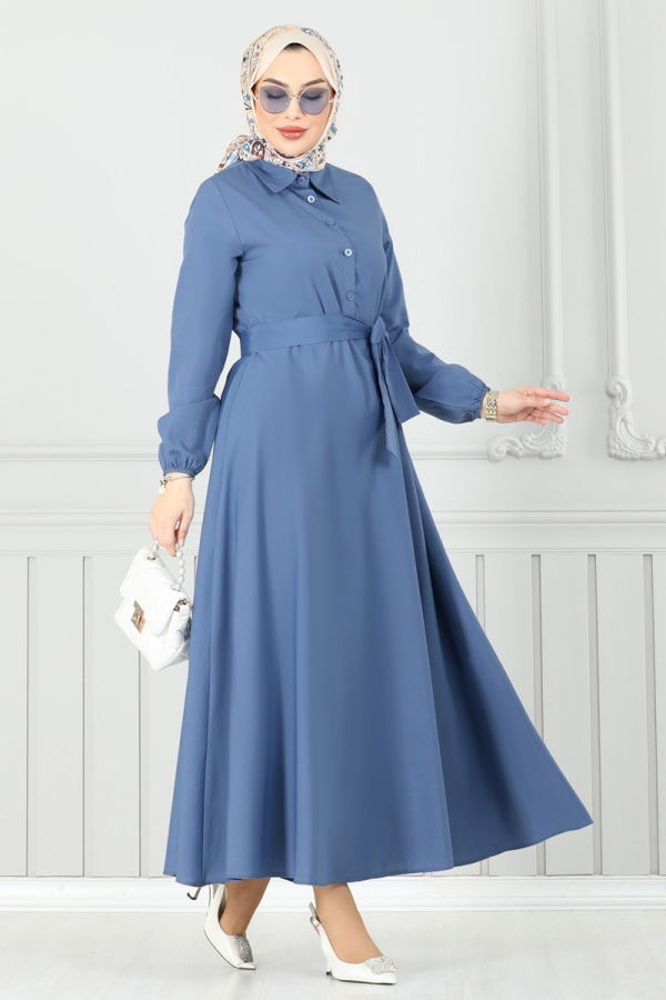 Modaselvim NET 20%+20% DISCOUNT IN THE CARD Dress 333MSA980 Indigo