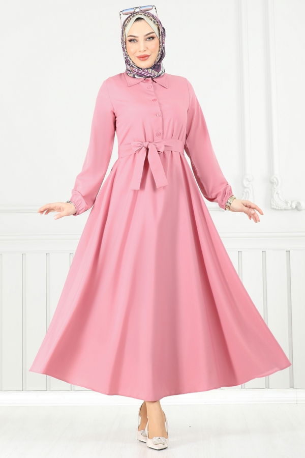 Modaselvim NET 20%+20% DISCOUNT IN THE CARD Dress 333MSA980 Rose Dried