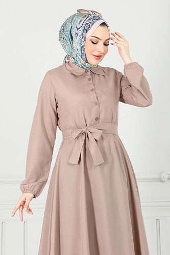 moda selvim Dress 333MSA980 Vision - Thumbnail