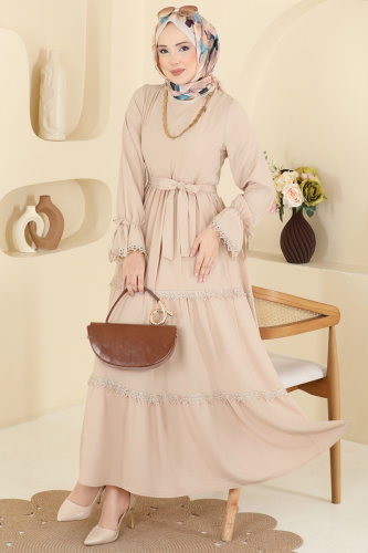 H.B.S. - Dress 3388HBS856 Stone