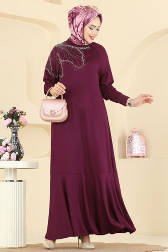 U.Z. - Dress 3440UZ662 Burgundy