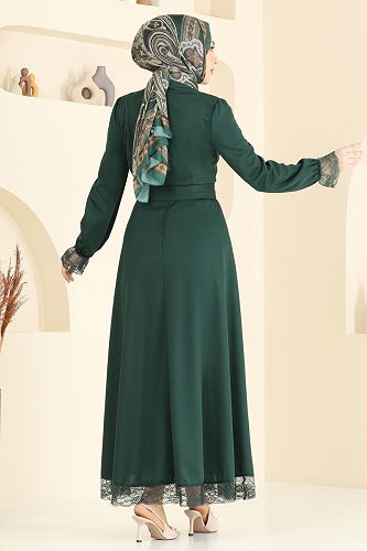 moda selvim الفستان زيتي 363DVL817 - Thumbnail