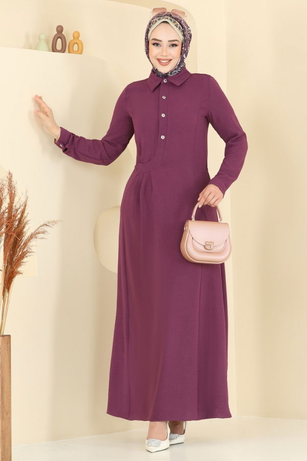 Modaselvim خصم صافٍ20%+20% في سلة التسوق الفستان توتي 3654MH427