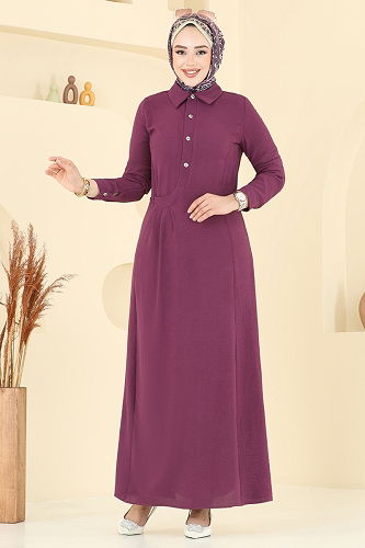 moda selvim الفستان توتي 3654MH427 - Thumbnail