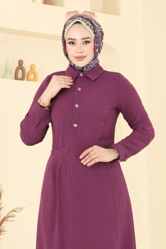 moda selvim الفستان توتي 3654MH427 - Thumbnail