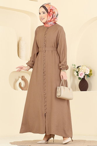 moda selvim الفستان لاتيه 379ASN888 - Thumbnail