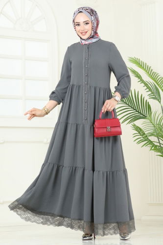 D.V.L. - Dress 380DVL817 Anthracite