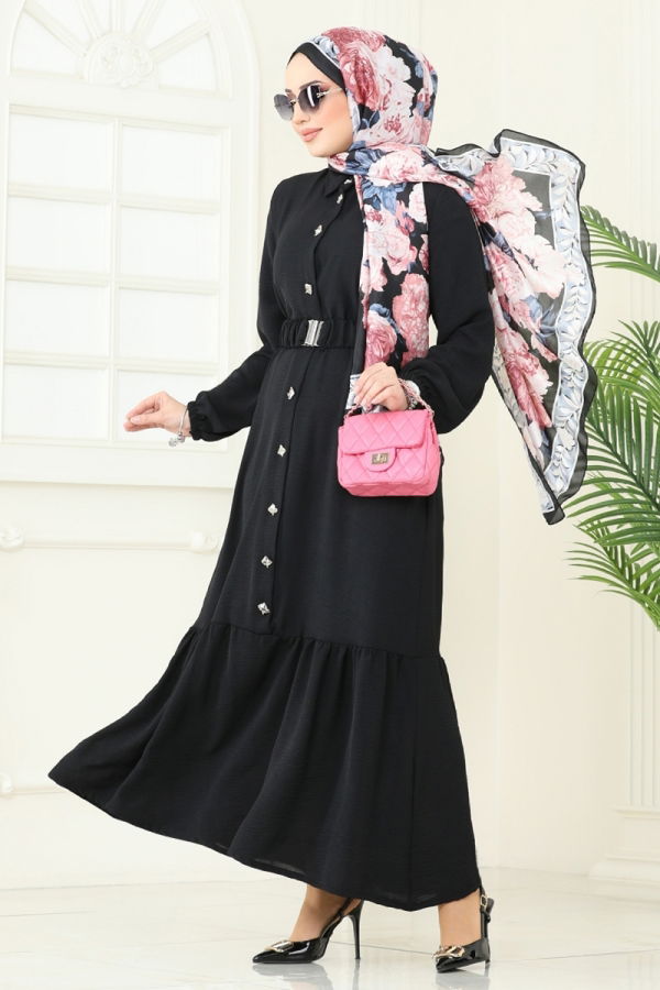 Modaselvim NET 20%+20% DISCOUNT IN THE CARD Dress 382DVL817 Black