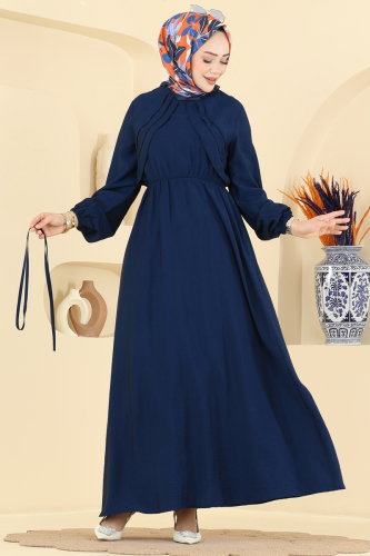 A.S.N. - Dress 394ASN888 Navy Blue