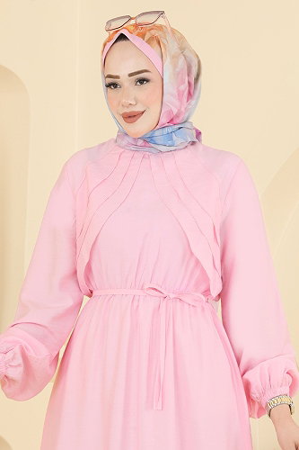 moda selvim الفستان زهر 394ASN888 - Thumbnail