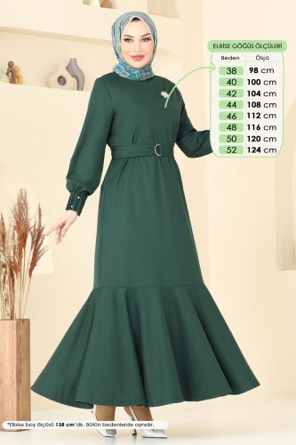 moda selvim الفستان زيتي 397DVL817 - Thumbnail