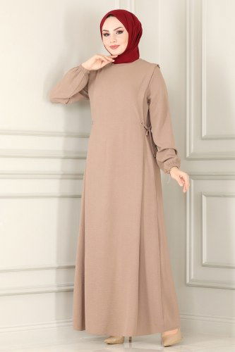 moda selvim 4004BM387 فيزيون فستان - Thumbnail
