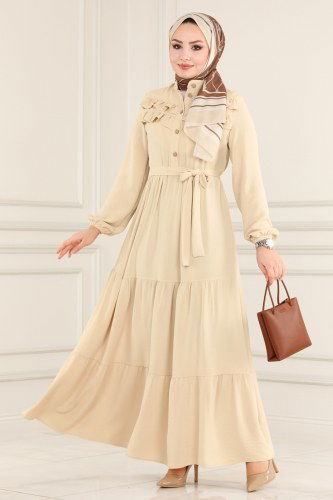 B.M.R. - Dress 4006BM387 Beige